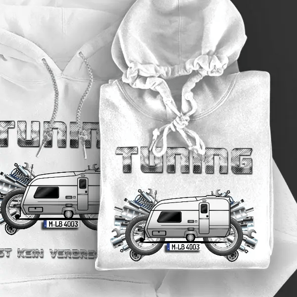 Daystar Hoodie für Damen u. Herren personalisiert mit deinem Wohnwagen u. Kennzeichen!