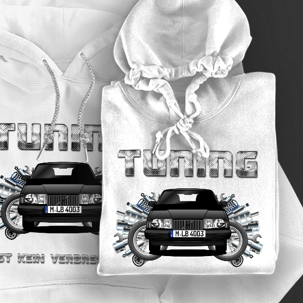 940 Limousine Hoodie für Damen u. Herren personalisiert mit deinem Auto u. Kennzeichen!