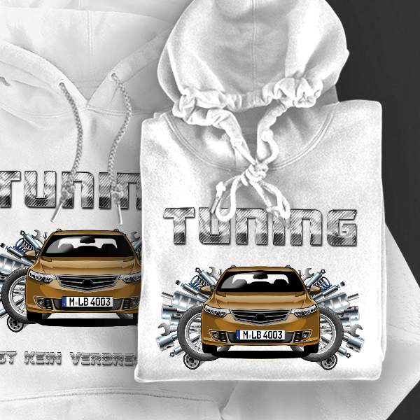 Accord Tourer Hoodie für Damen u. Herren personalisiert mit deinem Auto u. Kennzeichen!