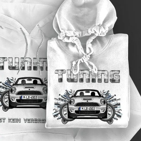 Cooper SD Roadster Hoodie für Damen u. Herren personalisiert mit deinem Auto u. Kennzeichen!