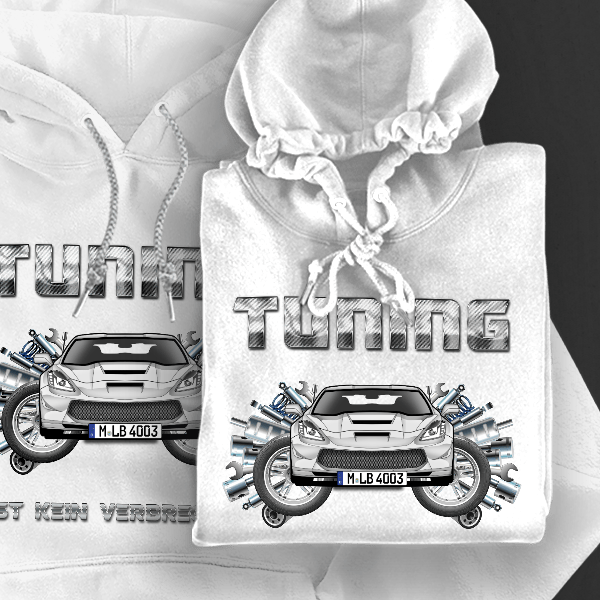 C7 Z06 Hoodie für Damen u. Herren personalisiert mit deinem Auto u. Kennzeichen!