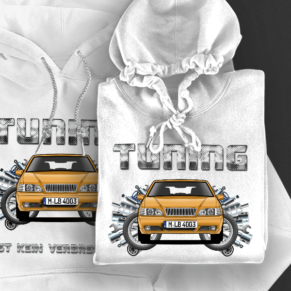 S70 Hoodie für Damen u. Herren personalisiert mit deinem Auto u. Kennzeichen!