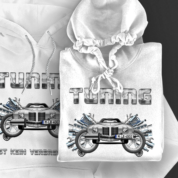 Grand Prix Coupe Hoodie für Damen u. Herren personalisiert mit deinem Auto u. Kennzeichen!