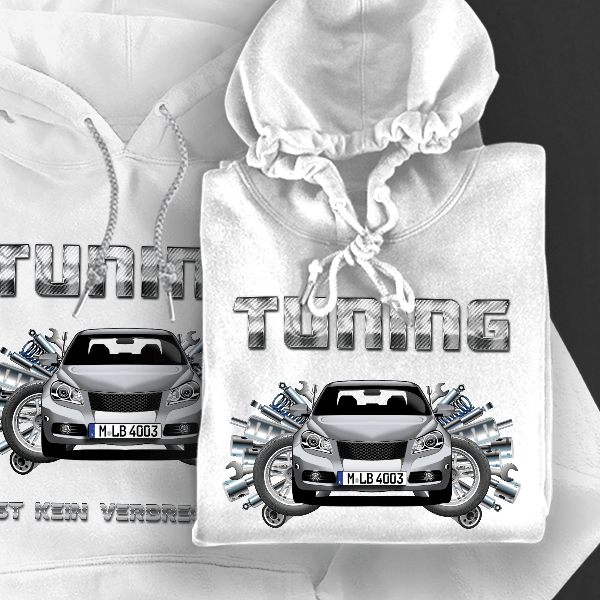 Kizashi Hoodie für Damen u. Herren personalisiert mit deinem Auto u. Kennzeichen!