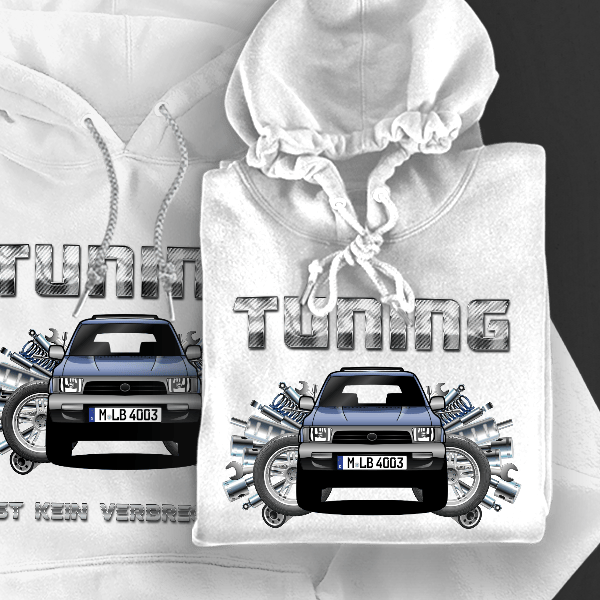 4Runner Hoodie für Damen u. Herren personalisiert mit deinem Auto u. Kennzeichen!