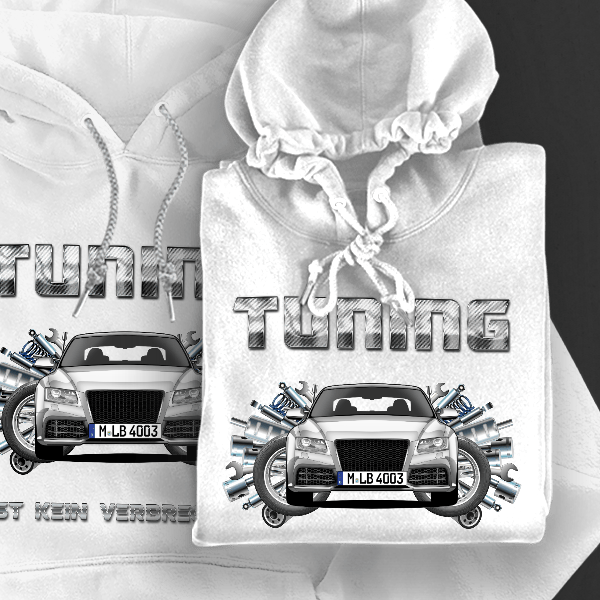 RS5 Coupe Hoodie für Damen u. Herren personalisiert mit deinem Auto u. Kennzeichen!