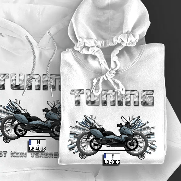 C 650 GT Hoodie für Damen u. Herren personalisiert mit deinem Motorrad u. Kennzeichen!