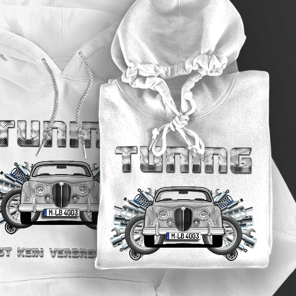 MK2 Hoodie für Damen u. Herren personalisiert mit deinem Auto u. Kennzeichen!