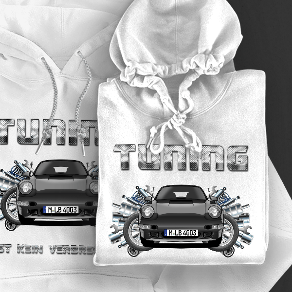 993 Coupe Hoodie für Damen u. Herren personalisiert mit deinem Auto u. Kennzeichen!