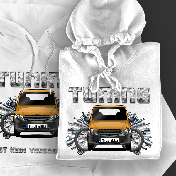 Vito Hoodie für Damen u. Herren personalisiert mit deinem Auto u. Kennzeichen!