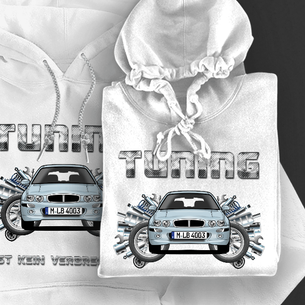 25 (5-Türer) Hoodie für Damen u. Herren personalisiert mit deinem Auto u. Kennzeichen!