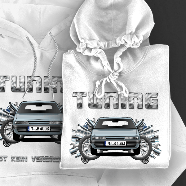 XM Liftback Hoodie für Damen u. Herren personalisiert mit deinem Auto u. Kennzeichen!
