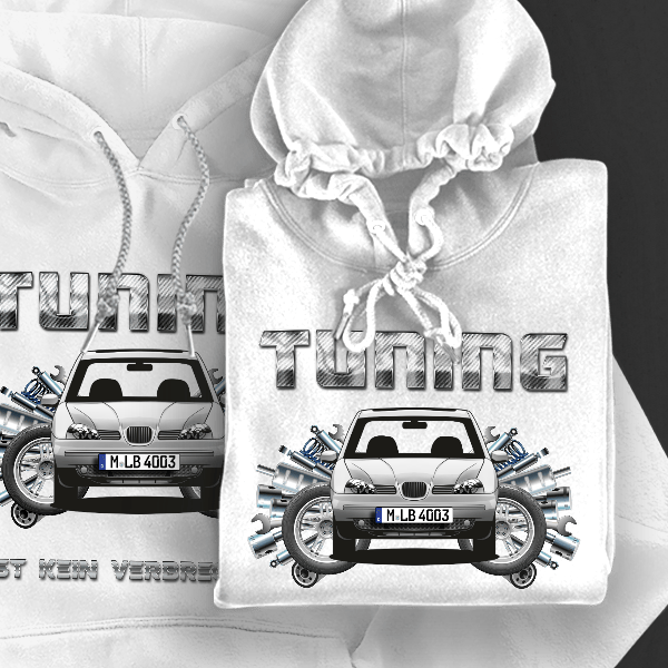 Arosa Hoodie für Damen u. Herren personalisiert mit deinem Auto u. Kennzeichen!
