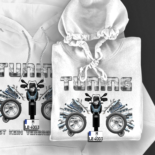 G 650 GS Hoodie für Damen u. Herren personalisiert mit deinem Motorrad u. Kennzeichen!