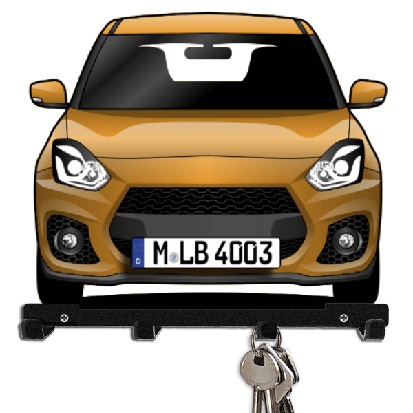 Swift Sport Schlüsselbrett personalisiert mit Auto u. Kennzeichen!
