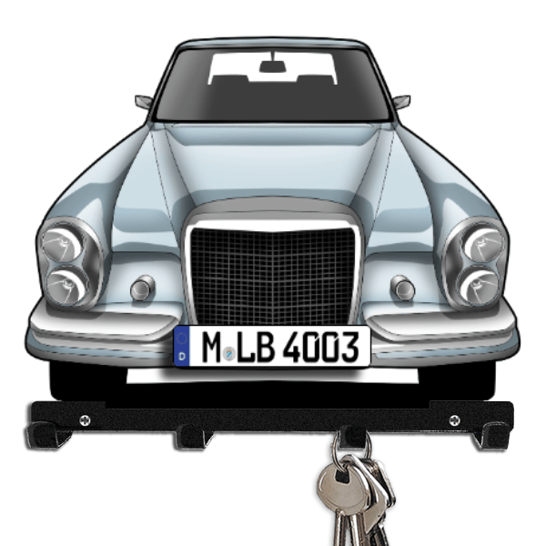 280 S Schlüsselbrett personalisiert mit Auto u. Kennzeichen!