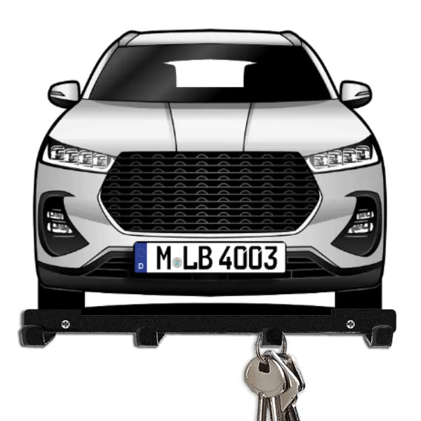 DR 6.0 Schlüsselbrett personalisiert mit Auto u. Kennzeichen!