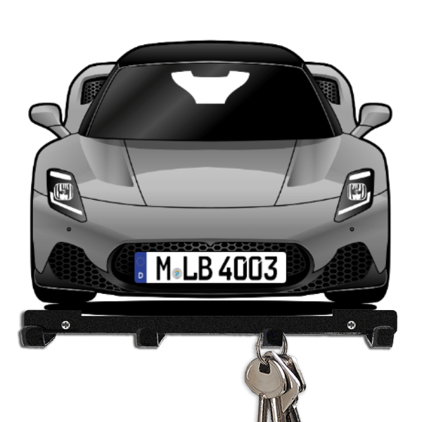 MC20 Schlüsselbrett personalisiert mit Auto u. Kennzeichen!