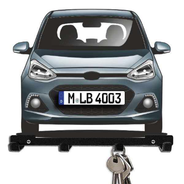 i10 Schlüsselbrett personalisiert mit Auto u. Kennzeichen!