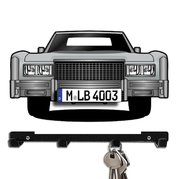 Eldorado Coupe Schlüsselbrett personalisiert mit Auto u. Kennzeichen!