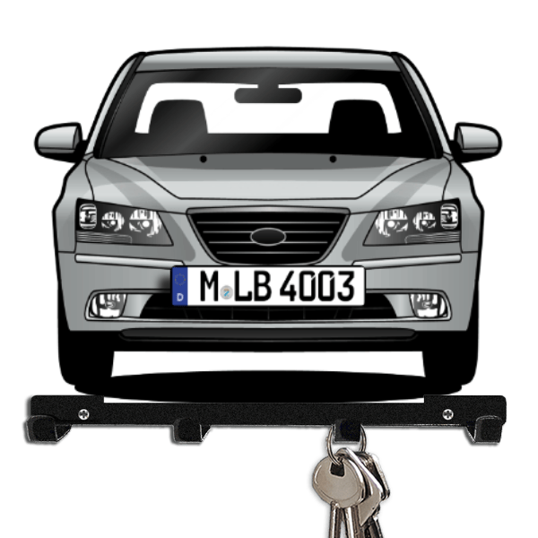Sonata Schlüsselbrett personalisiert mit Auto u. Kennzeichen!