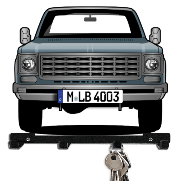 Blazer Schlüsselbrett personalisiert mit Auto u. Kennzeichen!