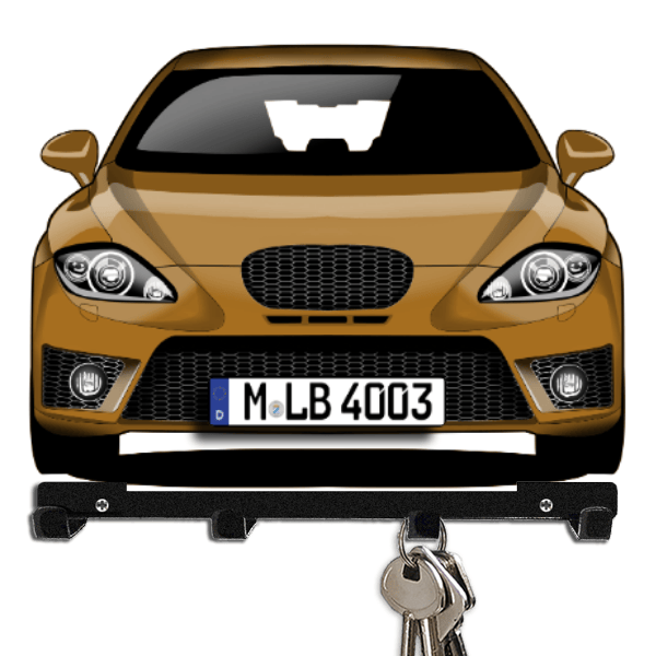 Leon Cupra R Schlüsselbrett personalisiert mit Auto u. Kennzeichen!