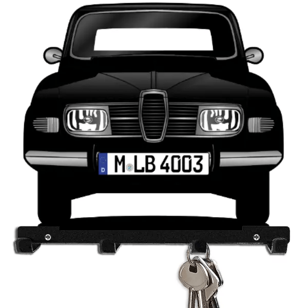 95 Schlüsselbrett personalisiert mit Auto u. Kennzeichen!