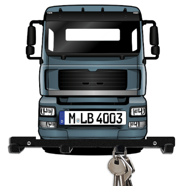 TGA 18.350 Schlüsselbrett personalisiert mit Auto u. Kennzeichen!