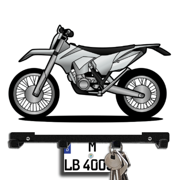 500 EXC Schlüsselbrett personalisiert mit Auto u. Kennzeichen!