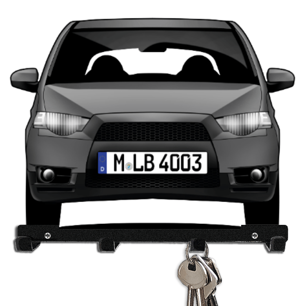 Colt (3-Türer) Schlüsselbrett personalisiert mit Auto u. Kennzeichen!