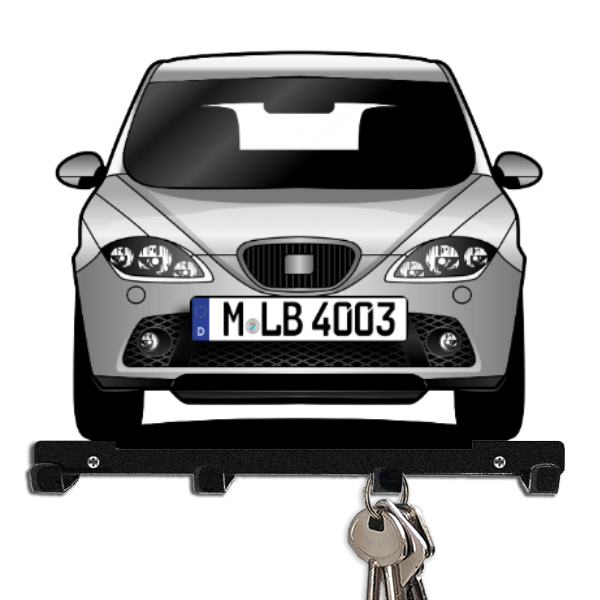 Altea FR Schlüsselbrett personalisiert mit Auto u. Kennzeichen!