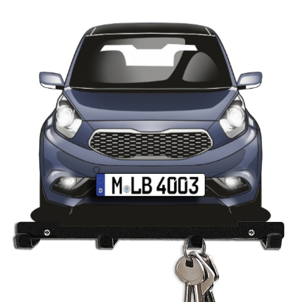 Venga Schlüsselbrett personalisiert mit Auto u. Kennzeichen!