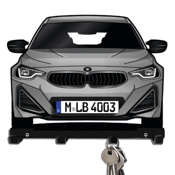 M240i Schlüsselbrett personalisiert mit Auto u. Kennzeichen!
