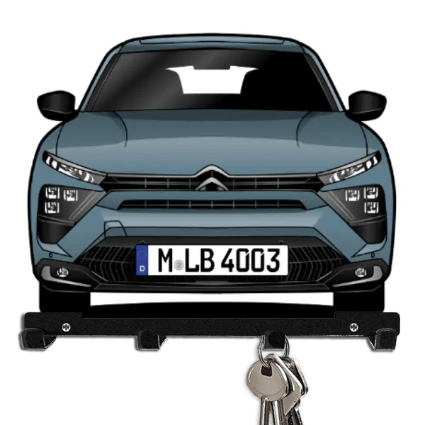 C5 X Schlüsselbrett personalisiert mit Auto u. Kennzeichen!