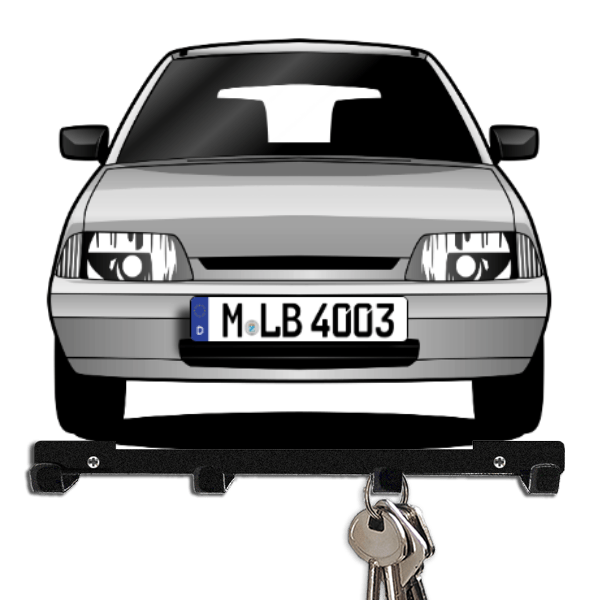 AX (5-Türer) Schlüsselbrett personalisiert mit Auto u. Kennzeichen!