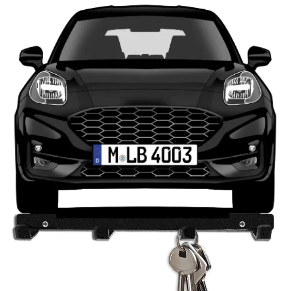 Puma Schlüsselbrett personalisiert mit Auto u. Kennzeichen!