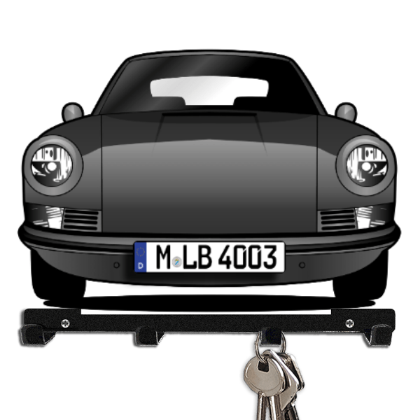912 Schlüsselbrett personalisiert mit Auto u. Kennzeichen!