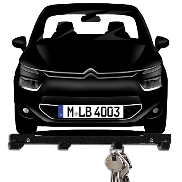C4 Picasso Schlüsselbrett personalisiert mit Auto u. Kennzeichen!