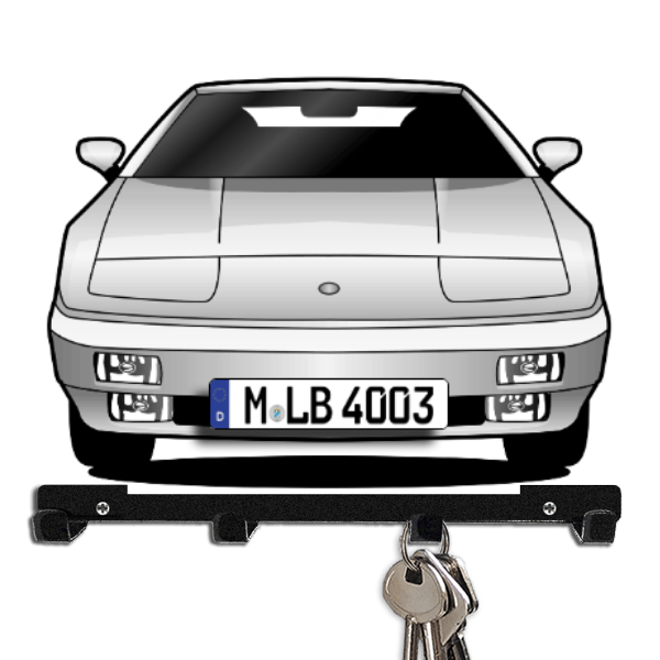 Esprit Coupe Schlüsselbrett personalisiert mit Auto u. Kennzeichen!