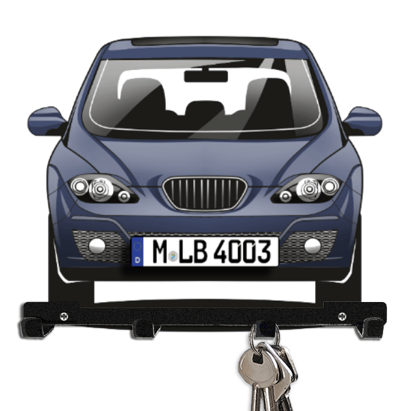 Altea Schlüsselbrett personalisiert mit Auto u. Kennzeichen!