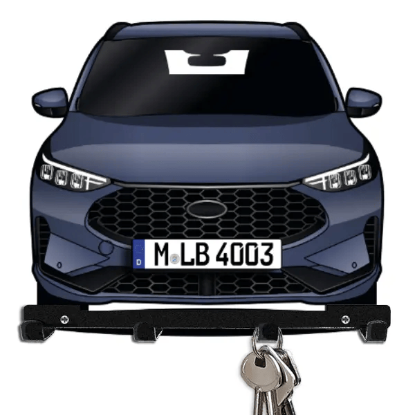 Kuga ST-Line Schlüsselbrett personalisiert mit Auto u. Kennzeichen!