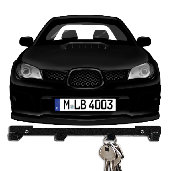 Impreza WRX STI Schlüsselbrett personalisiert mit Auto u. Kennzeichen!