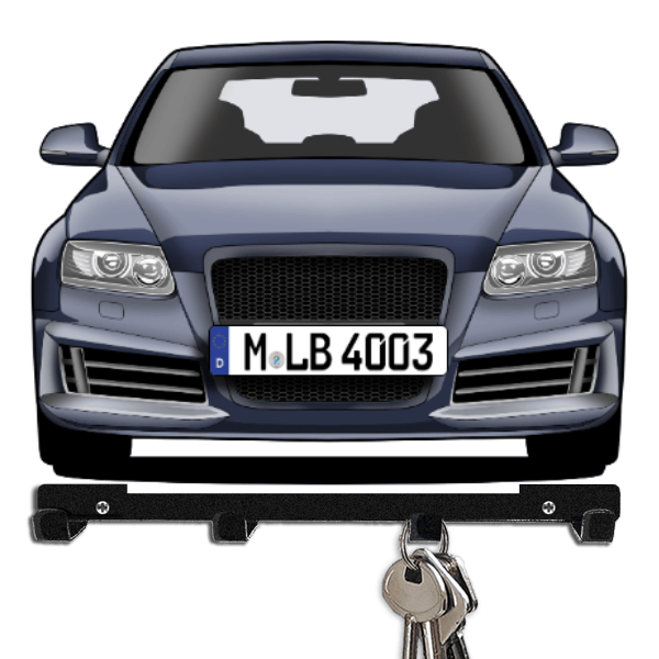 RS6 Limousine Schlüsselbrett personalisiert mit Auto u. Kennzeichen!