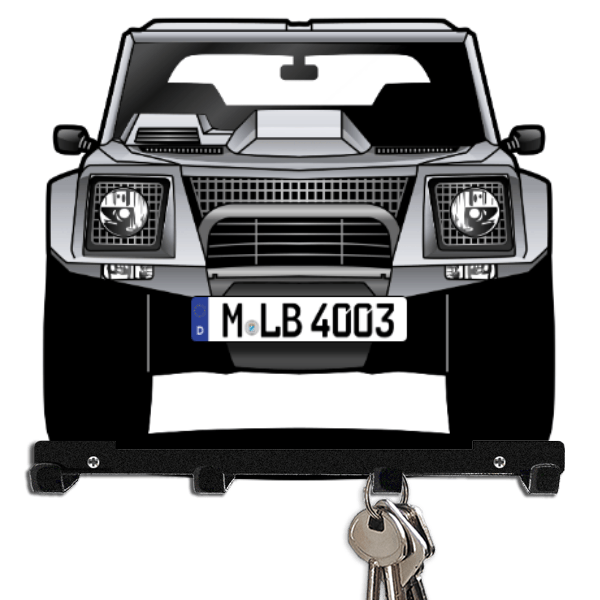 LM002 Schlüsselbrett personalisiert mit Auto u. Kennzeichen!