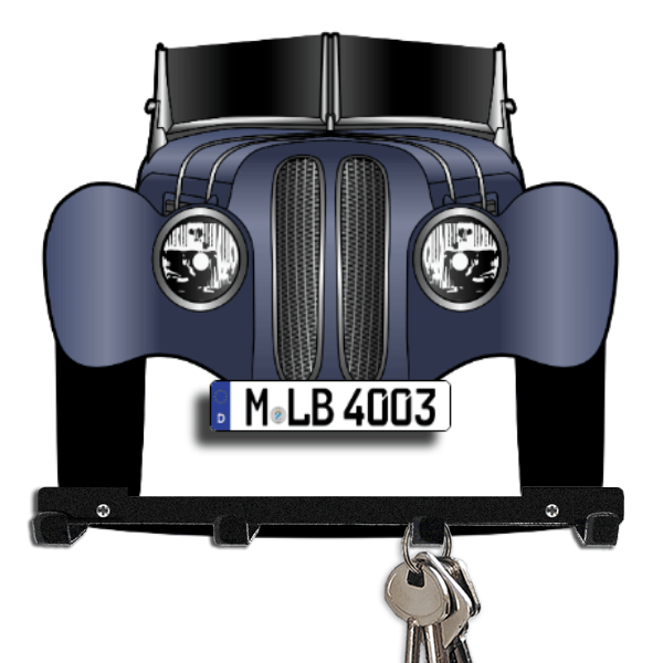 328 Cabriolet Schlüsselbrett personalisiert mit Auto u. Kennzeichen!
