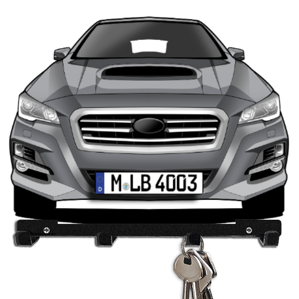 Levorg Schlüsselbrett personalisiert mit Auto u. Kennzeichen!