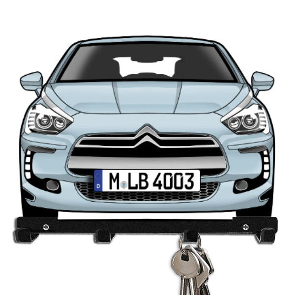 DS5 Schlüsselbrett personalisiert mit Auto u. Kennzeichen!