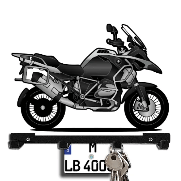 R 1250 GS Adventure Schlüsselbrett personalisiert mit Auto u. Kennzeichen!