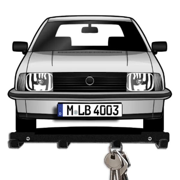 Rekord Caravan Schlüsselbrett personalisiert mit Auto u. Kennzeichen!